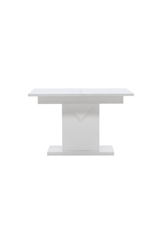 Venture Home Pluto Matbord 120/160*90- Vit / MDF Glas