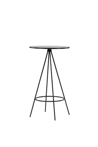 Venture Home Bistro Barbord φ60 - Svart / MDF med faner