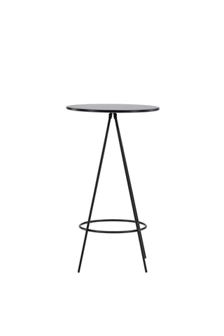 Venture Home Bistro Barbord φ60 - Svart / MDF med faner