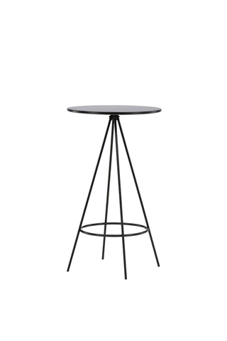 Venture Home Bistro Barbord φ60 - Svart / MDF med faner