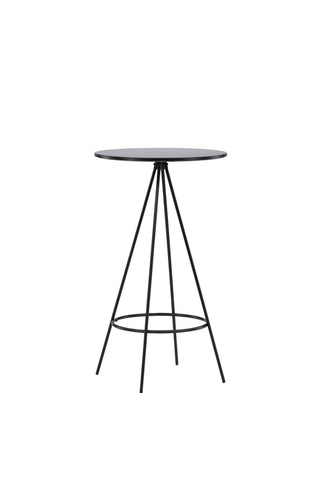 Venture Home Bistro Barbord φ60 - Svart / MDF med faner
