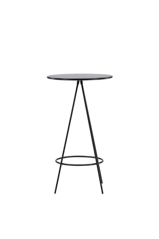 Venture Home Bistro Barbord φ60 - Svart / MDF med faner
