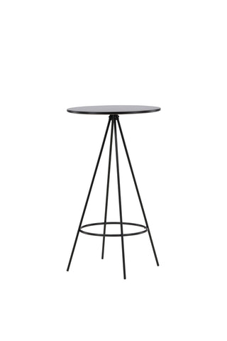 Venture Home Bistro Barbord φ60 - Svart / MDF med faner