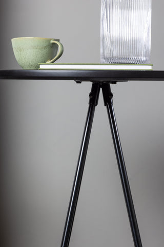 Venture Home Bistro Barbord φ60 - Svart / MDF med faner