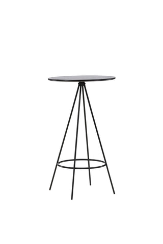 Venture Home Bistro Barbord φ60 - Svart / MDF med faner