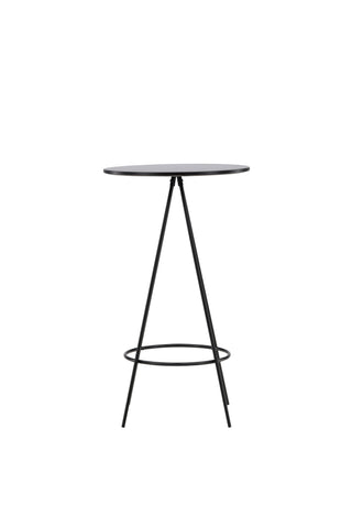 Venture Home Bistro Barbord φ60 - Svart / MDF med faner