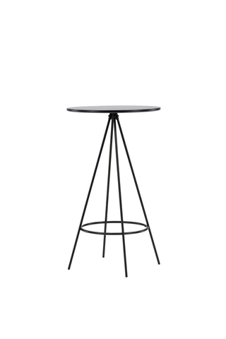 Venture Home Bistro Barbord φ60 - Svart / MDF med faner