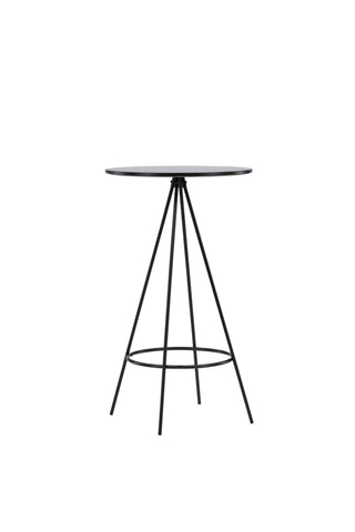 Venture Home Bistro Barbord φ60 - Svart / MDF med faner