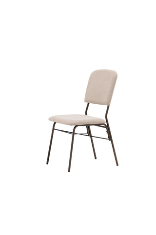 Venture Home Seda Matstol 2-pack - Mattbrunt / Beige Tyg