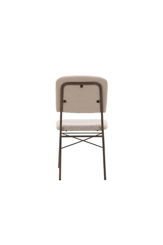 Venture Home Seda Matstol 2-pack - Mattbrunt / Beige Tyg