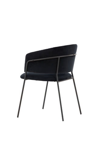 Venture Home Selma Matstol 2-pack - Svart / Svart sammet