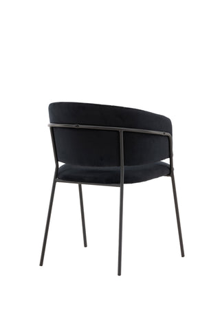 Venture Home Selma Matstol 2-pack - Svart / Svart sammet