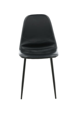 Polar Matstol 2-pack - Svart / Svart PU