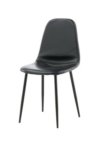 Polar Matstol 2-pack - Svart / Svart PU