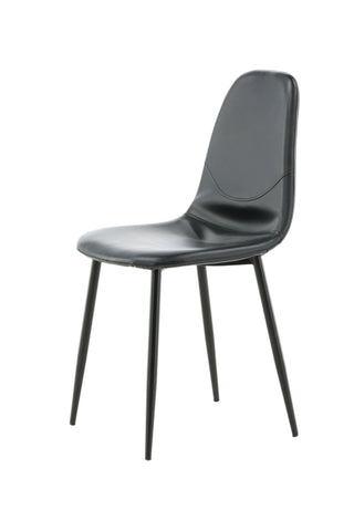 Polar Matstol 2-pack - Svart / Svart PU