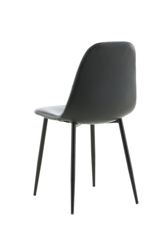 Polar Matstol 2-pack - Svart / Svart PU