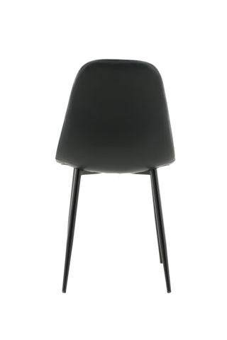 Polar Matstol 2-pack - Svart / Svart PU