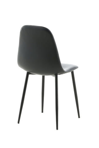 Polar Matstol 2-pack - Svart / Svart PU