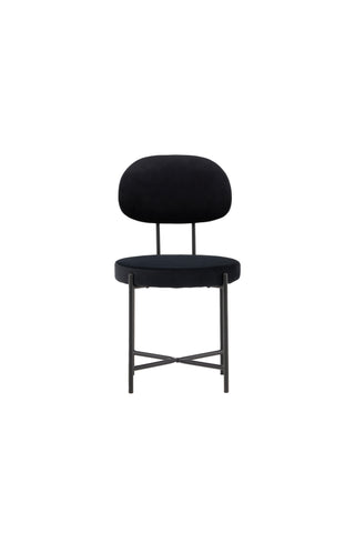 Venture Home Stella Matstol 2-pack - Svart / Svart sammet