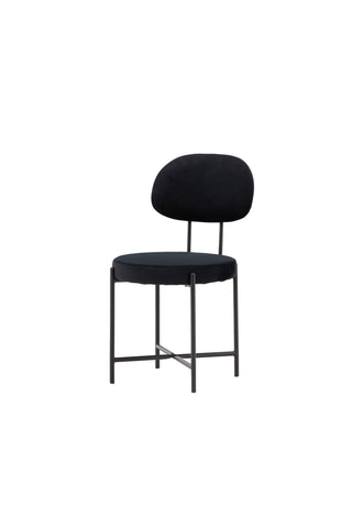 Venture Home Stella Matstol 2-pack - Svart / Svart sammet
