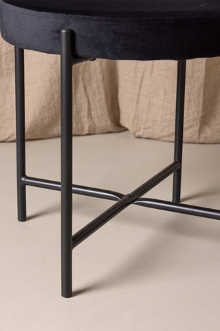Venture Home Stella Matstol 2-pack - Svart / Svart sammet