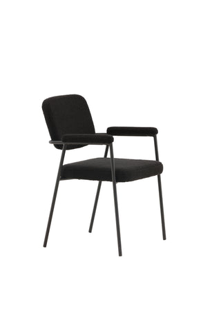 Venture Home Igår Matstol 2-pack - Svart / Svart Boucle