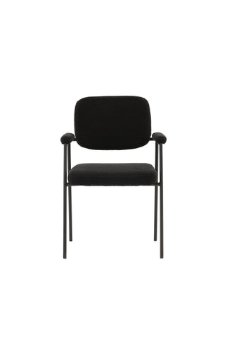 Venture Home Igår Matstol 2-pack - Svart / Svart Boucle