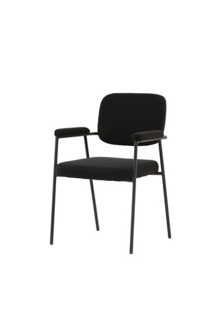 Venture Home Igår Matstol 2-pack - Svart / Svart Boucle