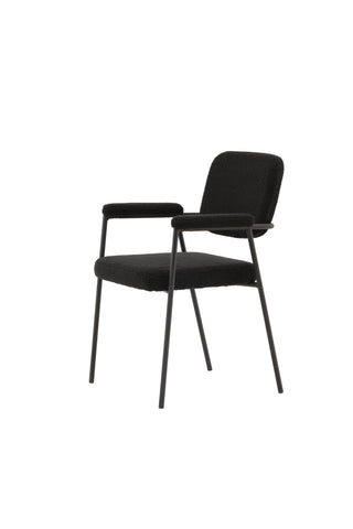 Venture Home Igår Matstol 2-pack - Svart / Svart Boucle