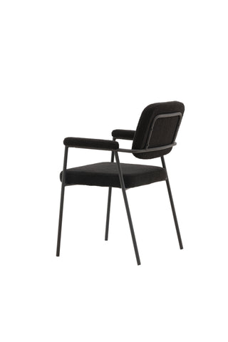 Venture Home Igår Matstol 2-pack - Svart / Svart Boucle