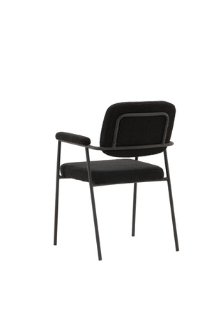 Venture Home Igår Matstol 2-pack - Svart / Svart Boucle