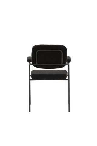 Venture Home Igår Matstol 2-pack - Svart / Svart Boucle