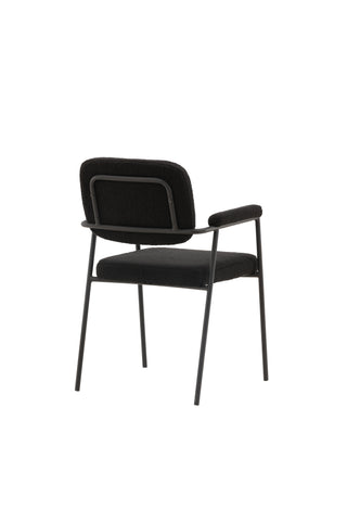 Venture Home Igår Matstol 2-pack - Svart / Svart Boucle