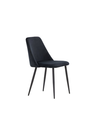 Venture Home Night Dining Chair 2-pack - Svart / Svart sammet