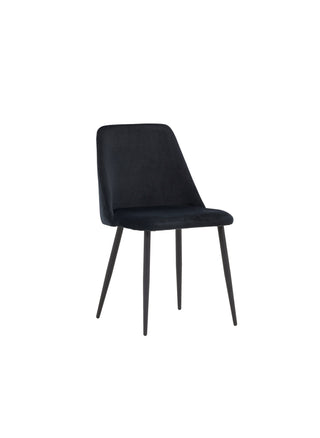 Venture Home Night Dining Chair 2-pack - Svart / Svart sammet