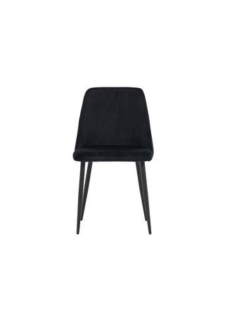 Venture Home Night Dining Chair 2-pack - Svart / Svart sammet