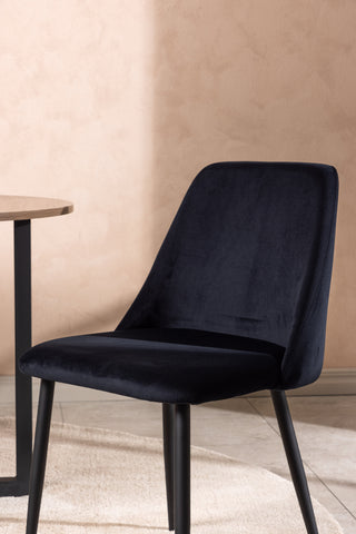 Venture Home Night Dining Chair 2-pack - Svart / Svart sammet