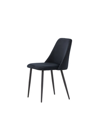 Venture Home Night Dining Chair 2-pack - Svart / Svart sammet