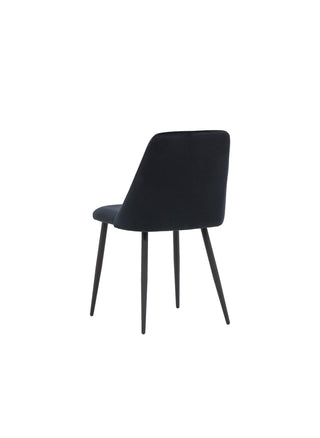 Venture Home Night Dining Chair 2-pack - Svart / Svart sammet