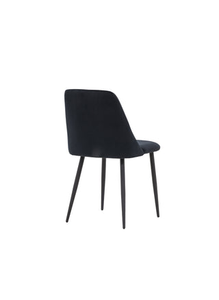 Venture Home Night Dining Chair 2-pack - Svart / Svart sammet