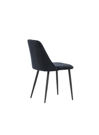 Venture Home Night Dining Chair 2-pack - Svart / Svart sammet