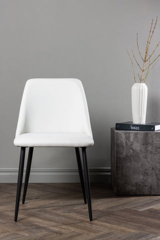 Venture Home Nattstol 2-pack - Svart / Vit PU