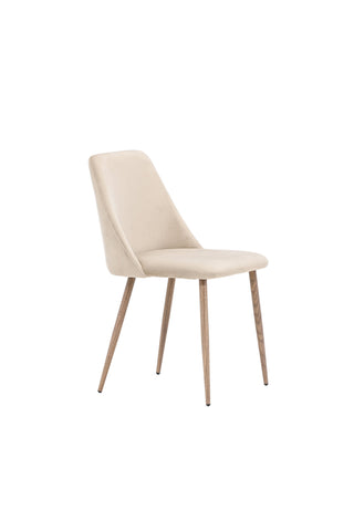 Venture Home Night Dining Chair 2-pack - Mörk valnöt / Mocca / Brunt tyg
