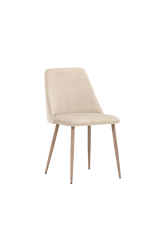 Venture Home Night Dining Chair 2-pack - Mörk valnöt / Mocca / Brunt tyg