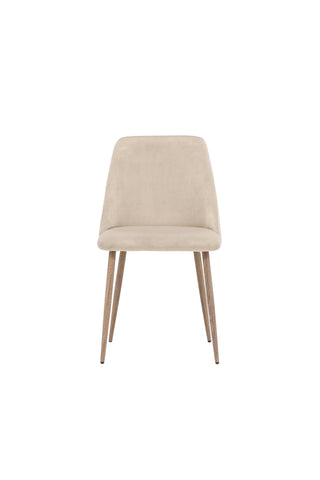 Venture Home Night Dining Chair 2-pack - Mörk valnöt / Mocca / Brunt tyg