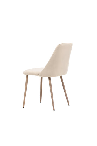 Venture Home Night Dining Chair 2-pack - Mörk valnöt / Mocca / Brunt tyg