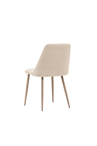 Venture Home Night Dining Chair 2-pack - Mörk valnöt / Mocca / Brunt tyg