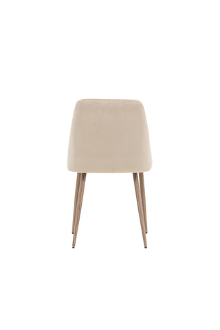 Venture Home Night Dining Chair 2-pack - Mörk valnöt / Mocca / Brunt tyg