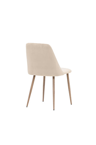 Venture Home Night Dining Chair 2-pack - Mörk valnöt / Mocca / Brunt tyg