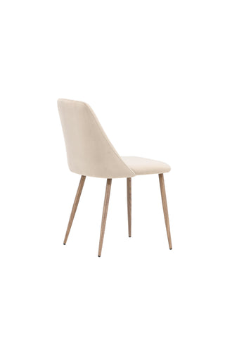 Venture Home Night Dining Chair 2-pack - Mörk valnöt / Mocca / Brunt tyg